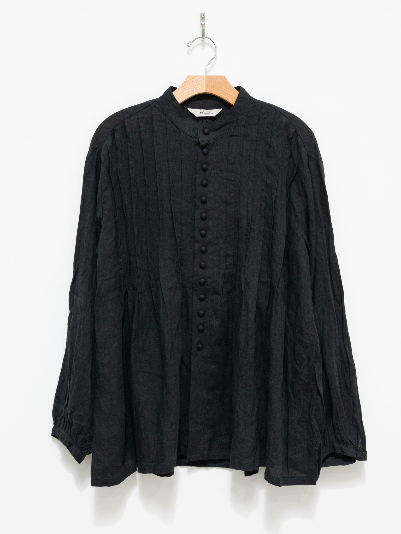 Namu Shop - Ichi Antiquites French Linen Shirt - Black
