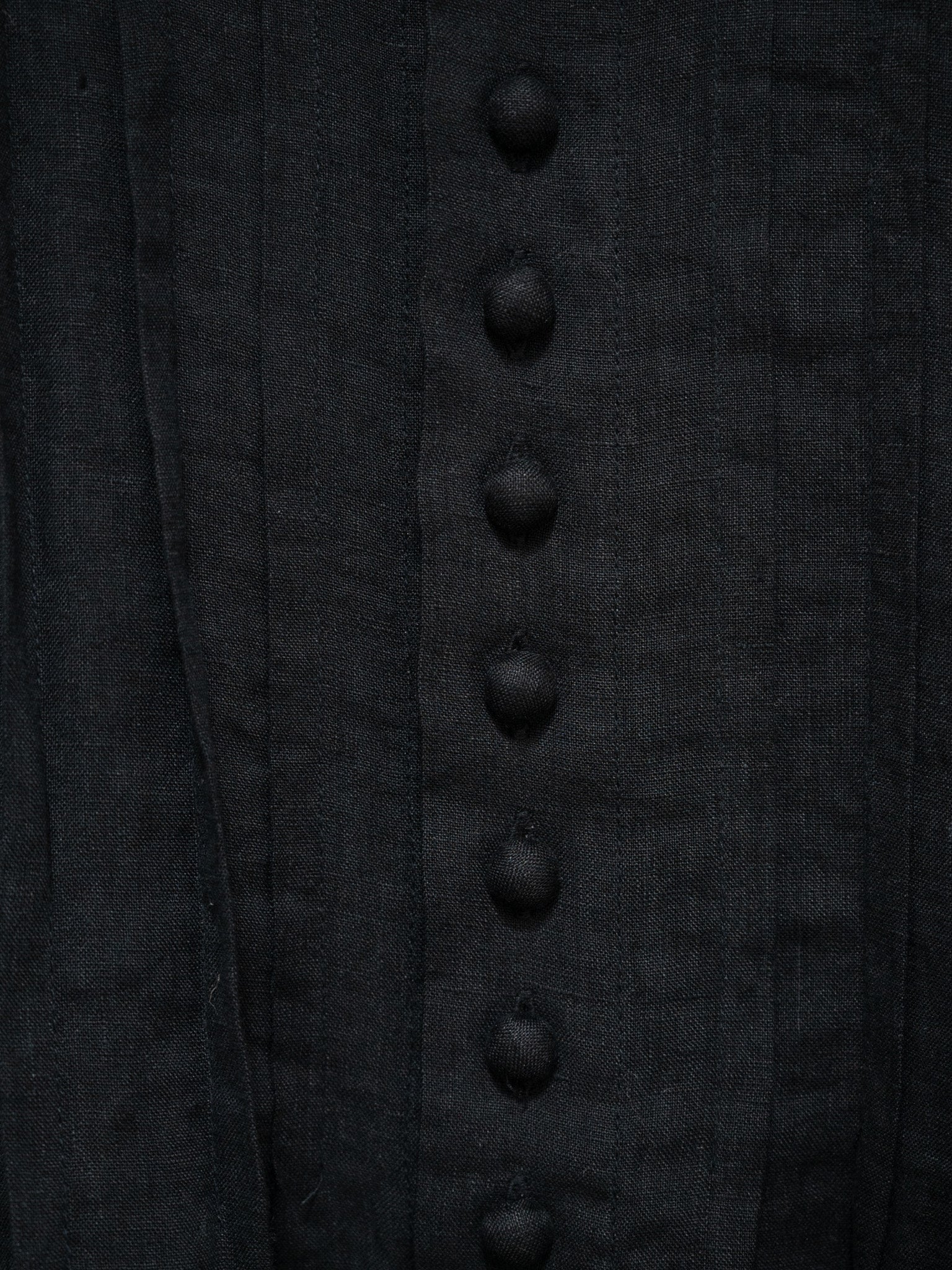 Namu Shop - Ichi Antiquites French Linen Shirt - Black