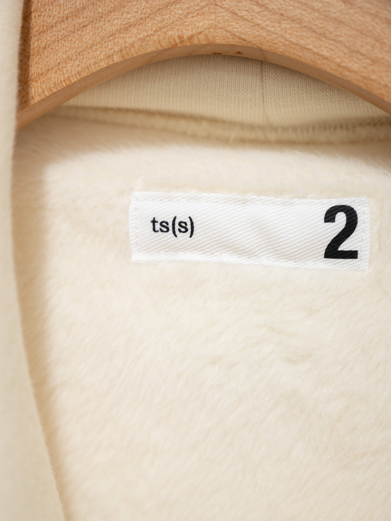 Namu Shop - ts(s) Back Brushed High Neck Sweatshirt - Natural