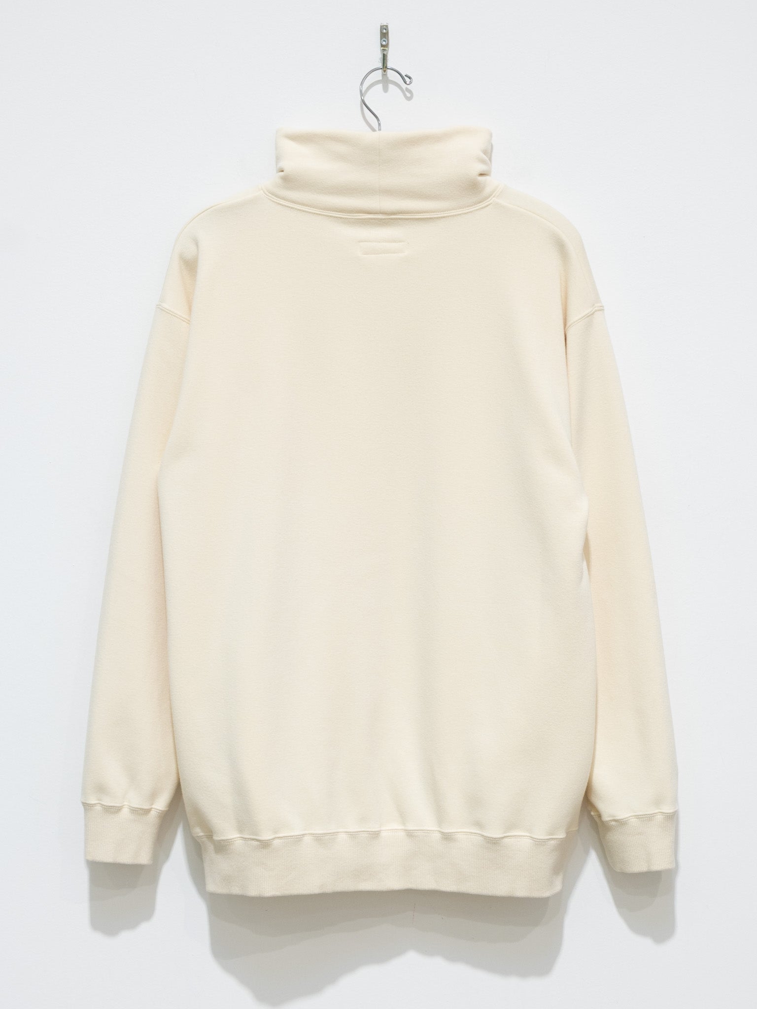 Namu Shop - ts(s) Back Brushed High Neck Sweatshirt - Natural