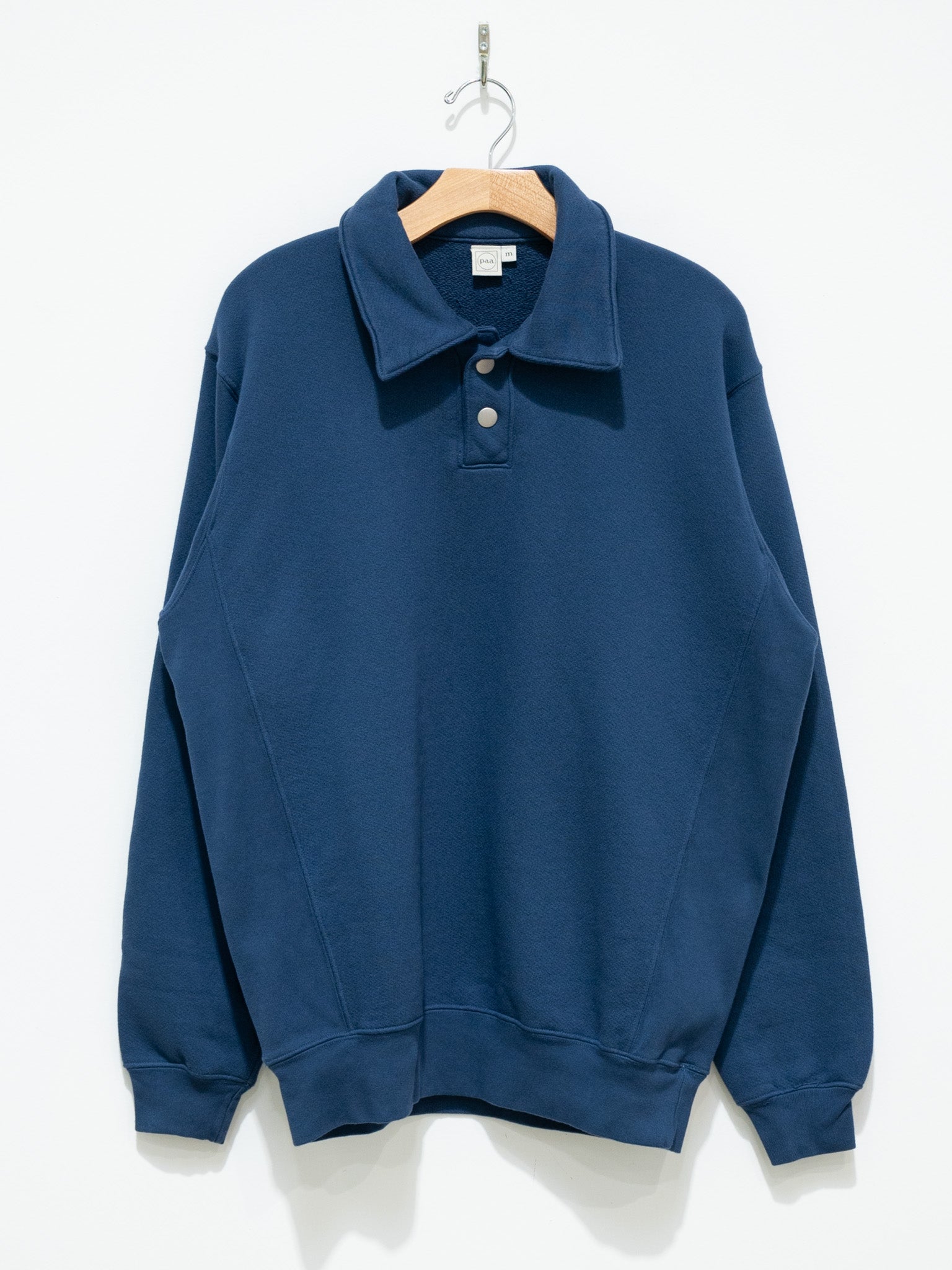 Namu Shop - paa LS Polo Sweatshirt Two - Sea