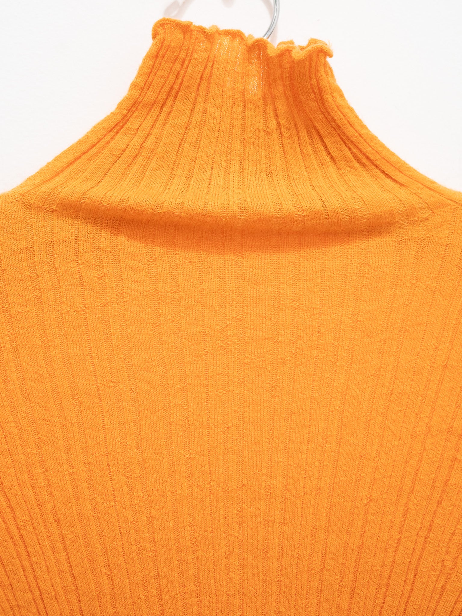 Namu Shop - Unfil Baby Suri Alpaca High Neck Sweater - Light Orange