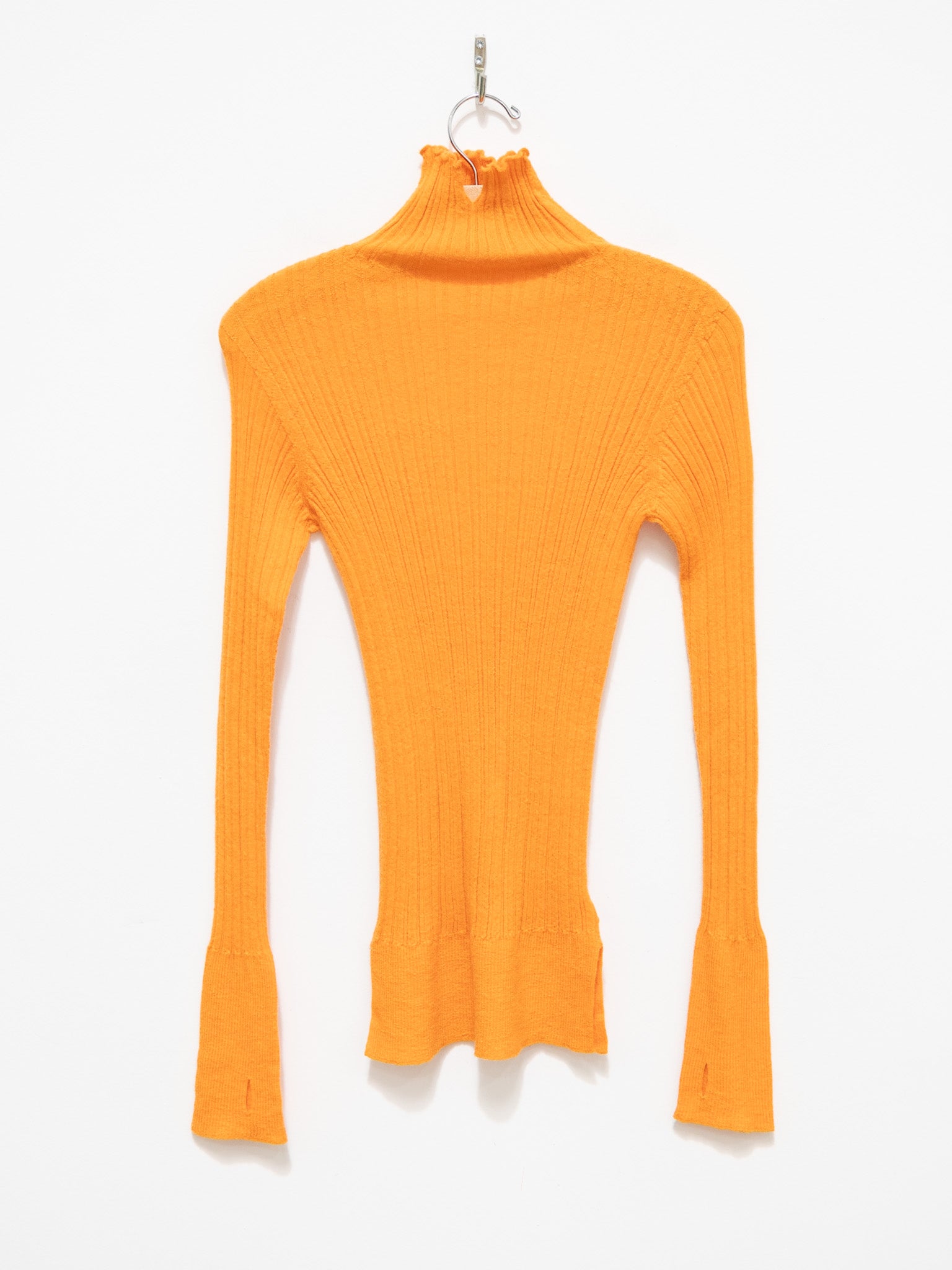 Namu Shop - Unfil Baby Suri Alpaca High Neck Sweater - Light Orange