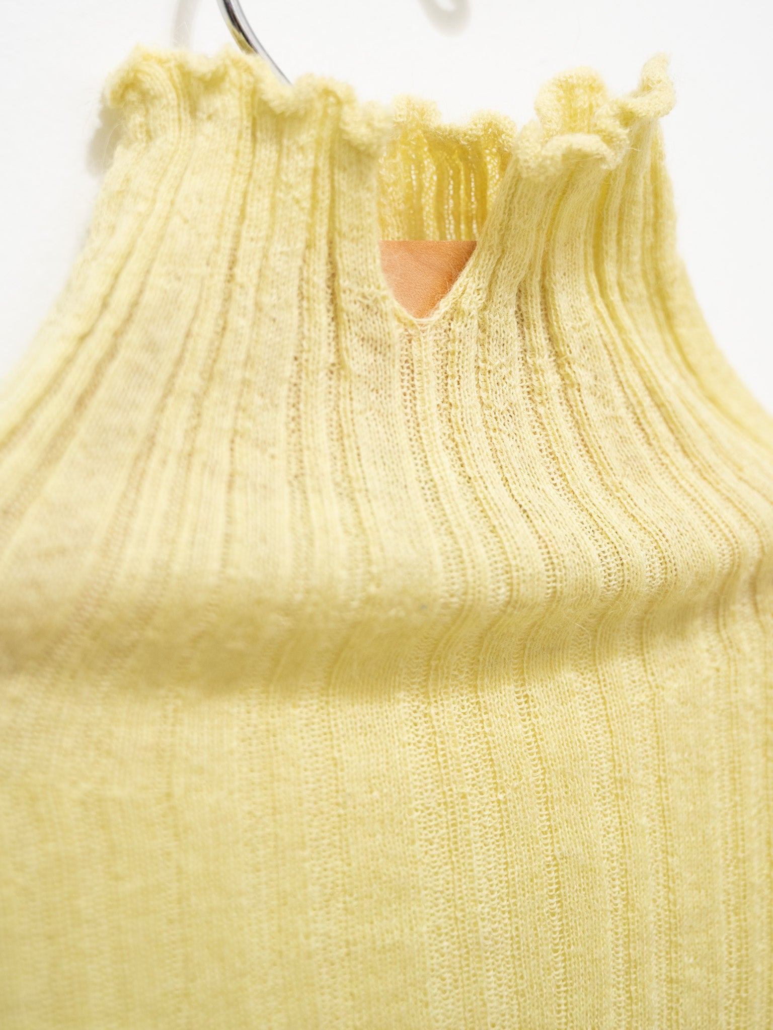 Namu Shop - Unfil Baby Suri Alpaca High Neck Sweater - Lemon Yellow