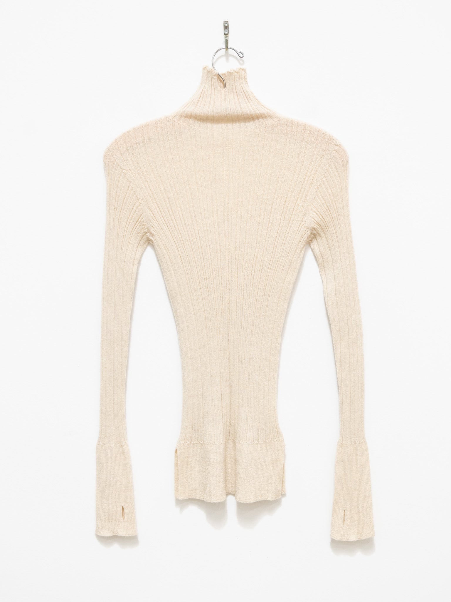 Namu Shop - Unfil Baby Suri Alpaca High Neck Sweater - Ivory