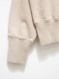 Namu Shop - Unfil Vintage Cotton Fleece Cropped Sweatshirt - Light Beige