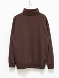 Namu Shop - ts(s) Back Brushed High Neck Sweatshirt - Brown