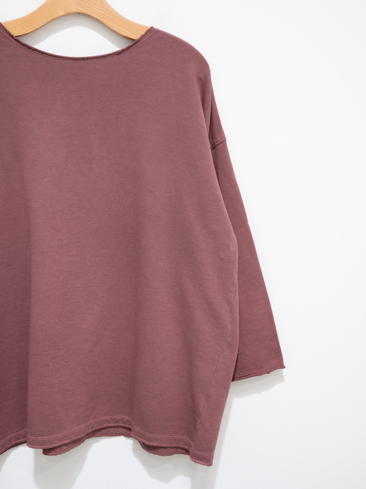 Namu Shop - ICHI Pigment Dyed Crewneck Pullover - Red