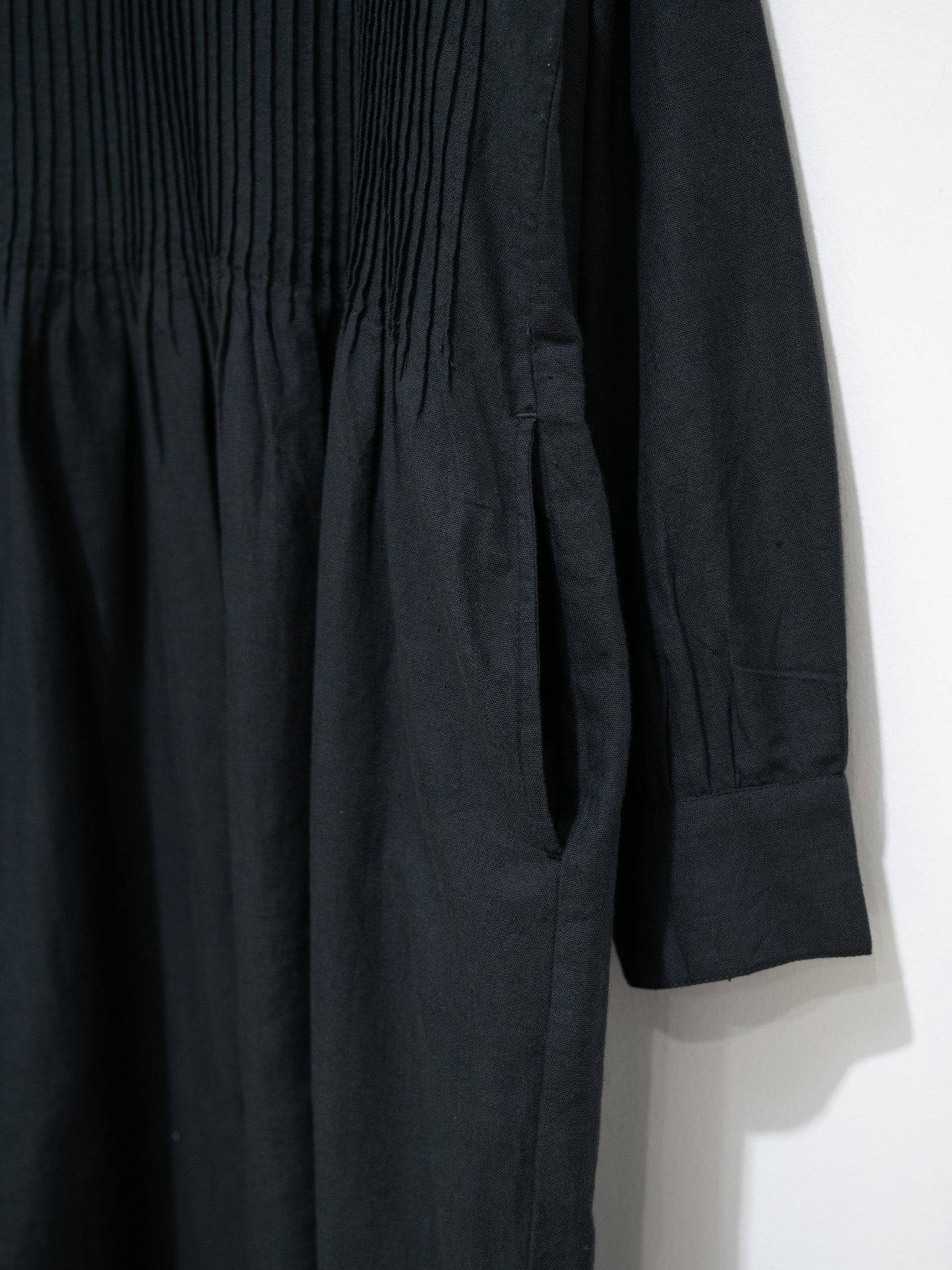 Namu Shop - ICHI Pintuck Dress - Black