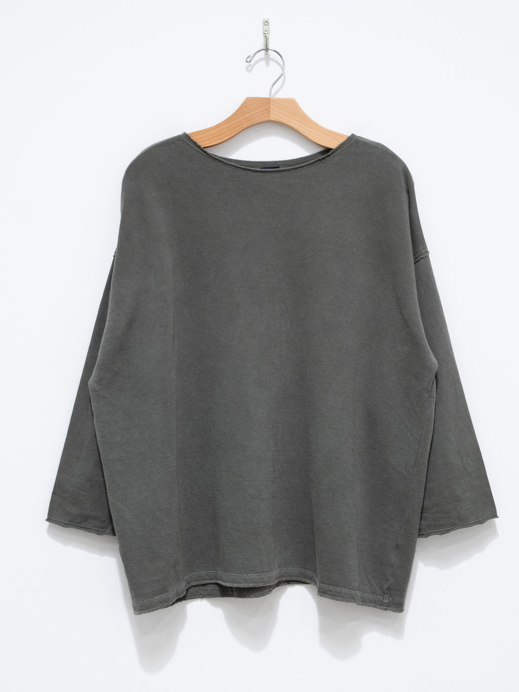 Namu Shop - ICHI Pigment Dyed Crewneck Pullover - Charcoal