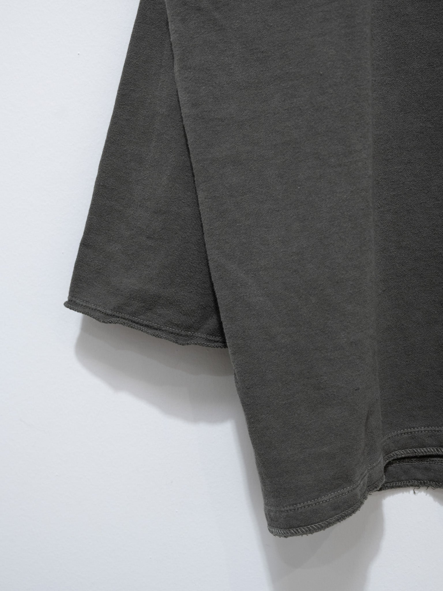 Namu Shop - ICHI Pigment Dyed Crewneck Pullover - Charcoal