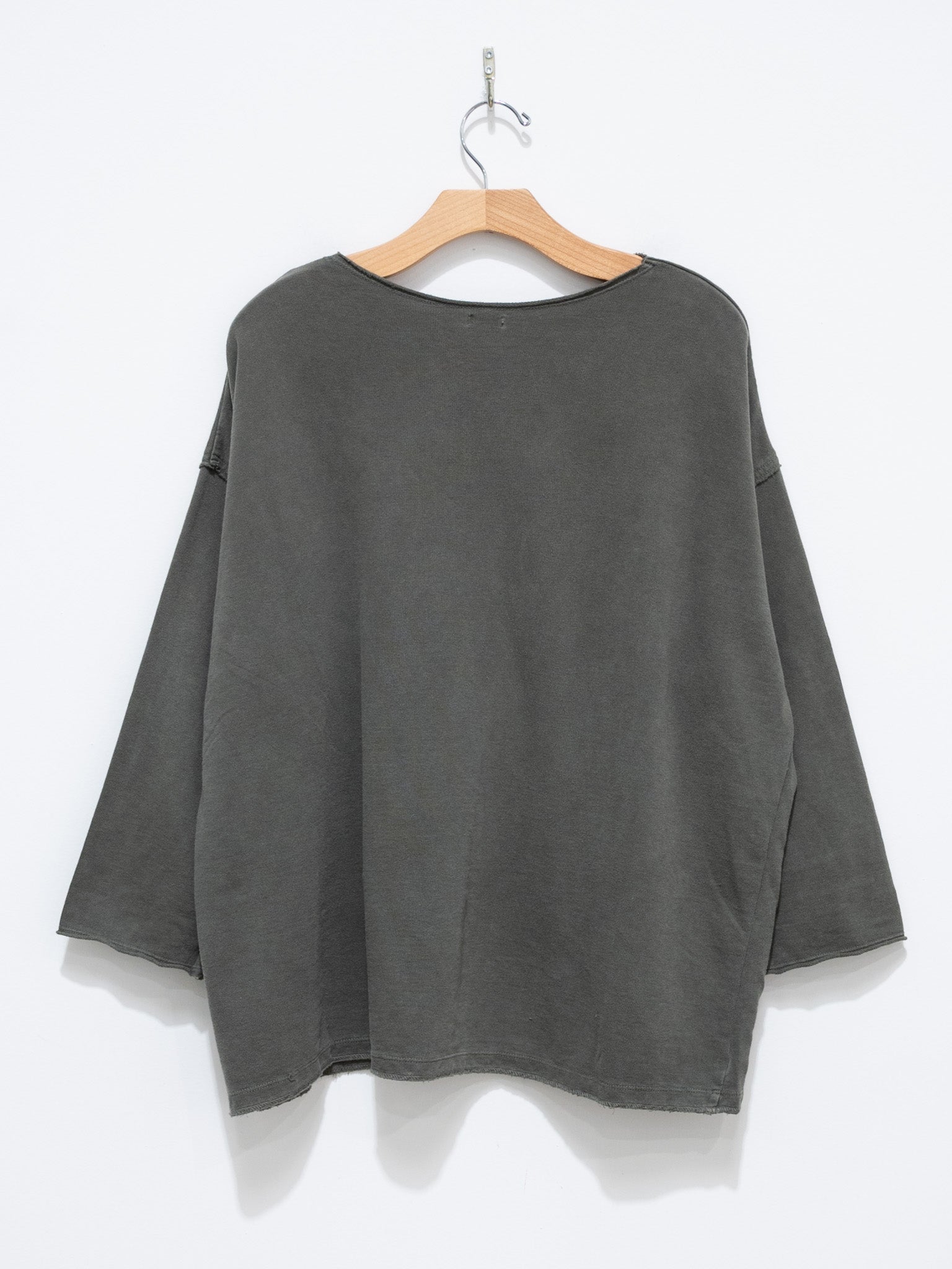 Namu Shop - ICHI Pigment Dyed Crewneck Pullover - Charcoal