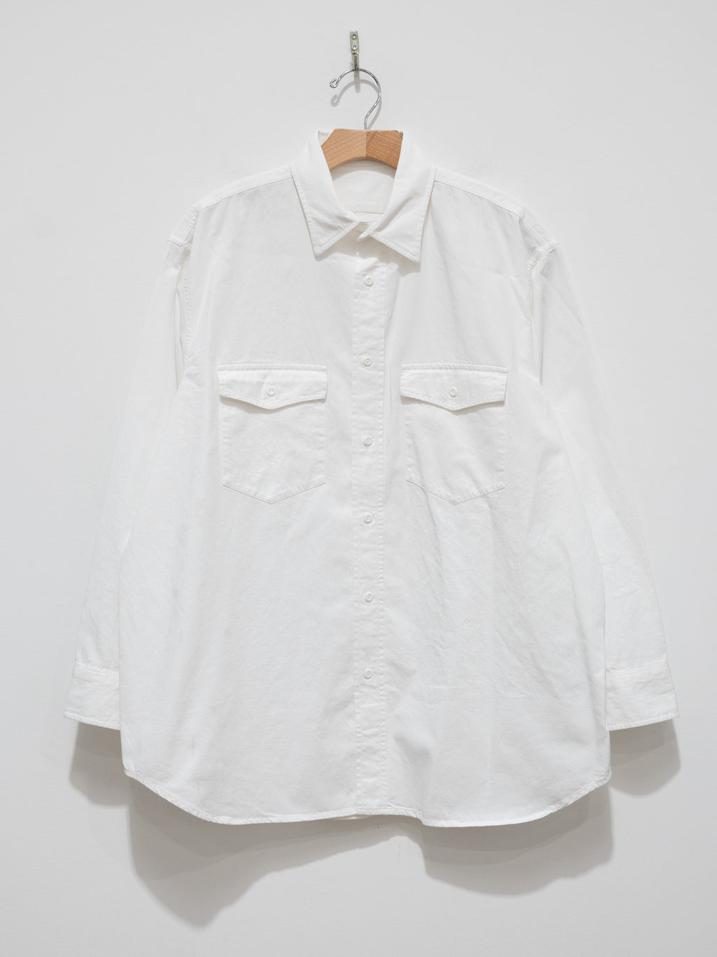 Namu Shop - Y Organic Cotton High Density Satin Shirt - White