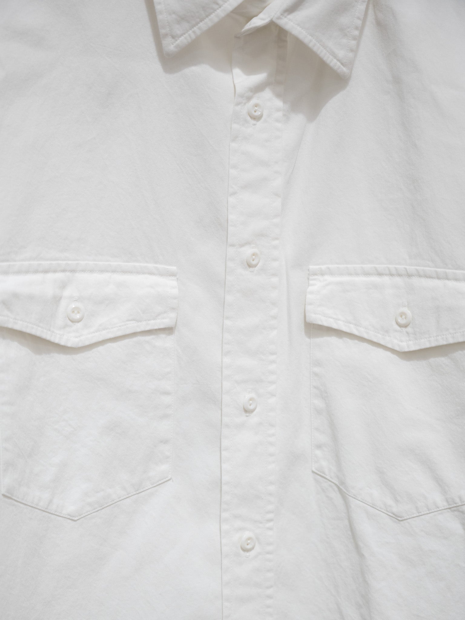 Namu Shop - Y Organic Cotton High Density Satin Shirt - White