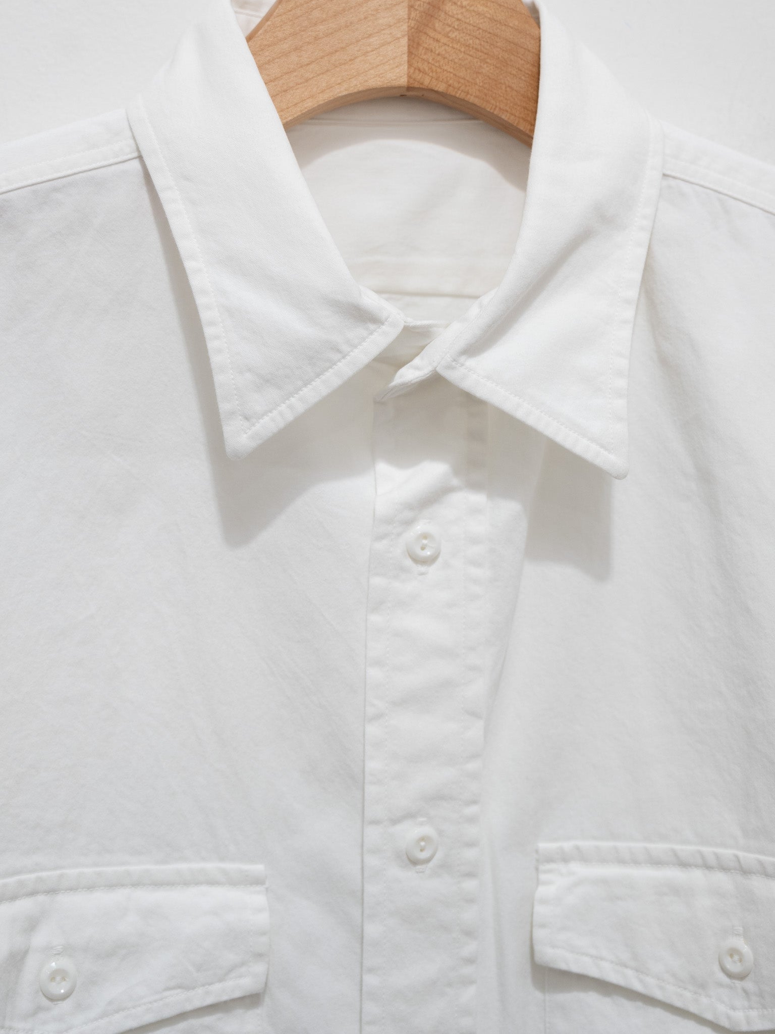 Namu Shop - Y Organic Cotton High Density Satin Shirt - White