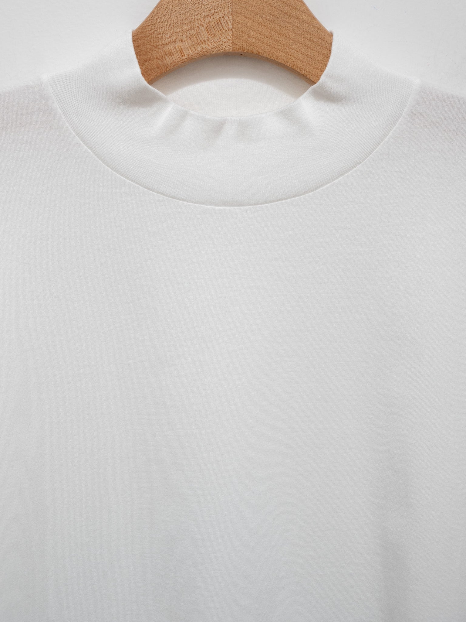 Namu Shop - Y Organic Cotton Jersey Mockneck L/S Tee - White