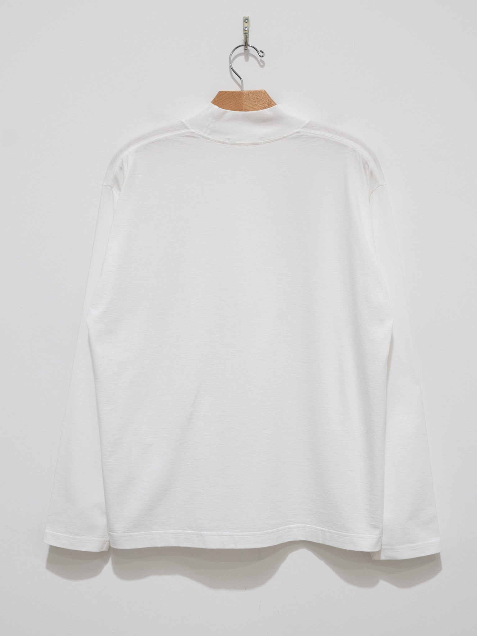 Namu Shop - Y Organic Cotton Jersey Mockneck L/S Tee - White