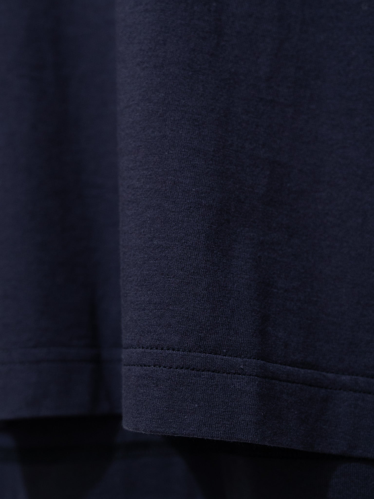Namu Shop - Y Organic Cotton Jersey Mockneck L/S Tee - Navy