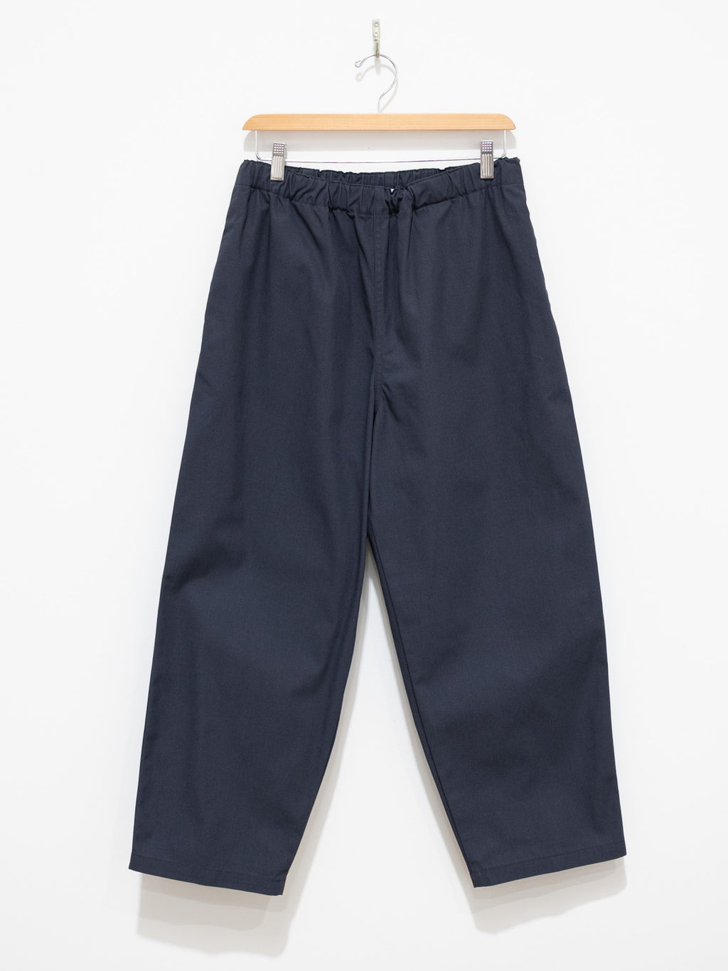 Namu Shop - Y Organic Cotton Recycle Poly Twill Tapered Easy Trousers - Navy
