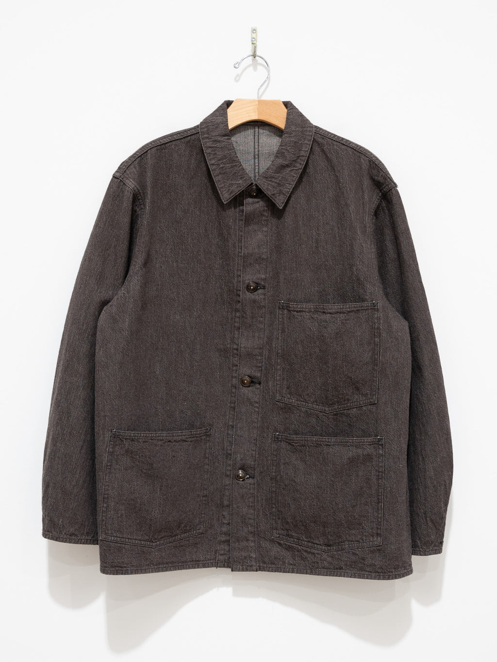 Namu Shop - Kaptain Sunshine Coverall Jacket - Brown Denim