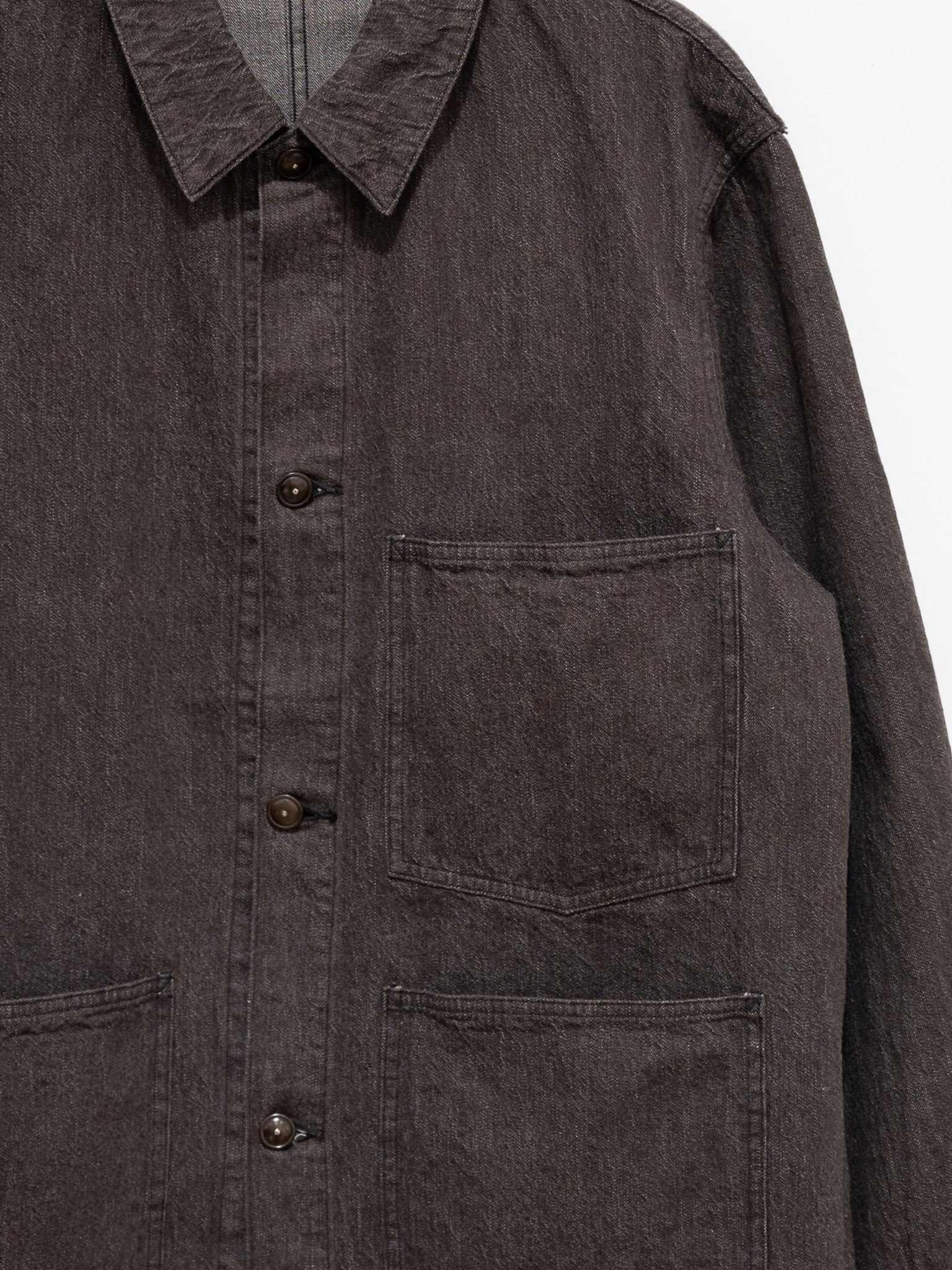 Namu Shop - Kaptain Sunshine Coverall Jacket - Brown Denim