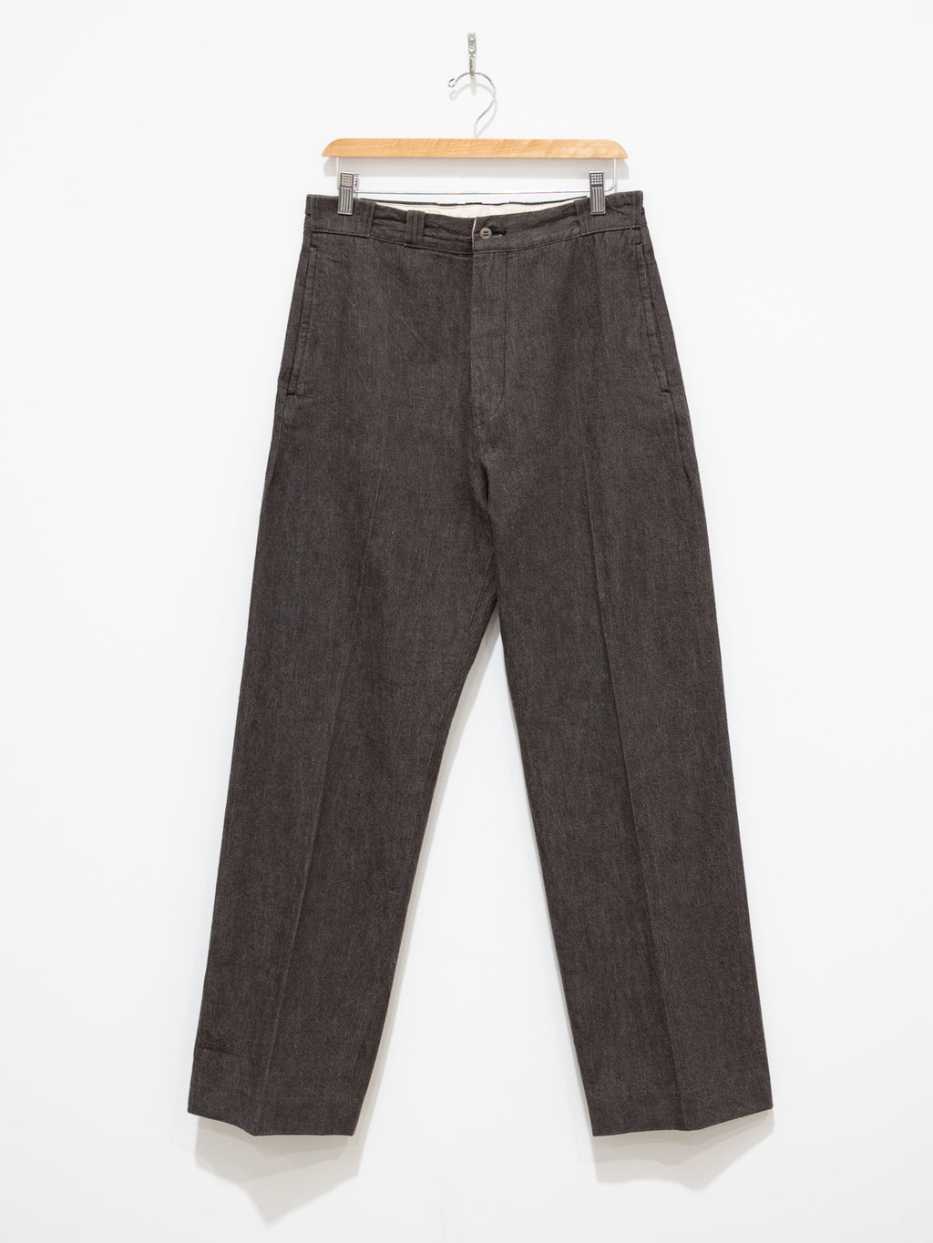 Namu Shop - Kaptain Sunshine Denim Trouser - Brown Vintage Wash