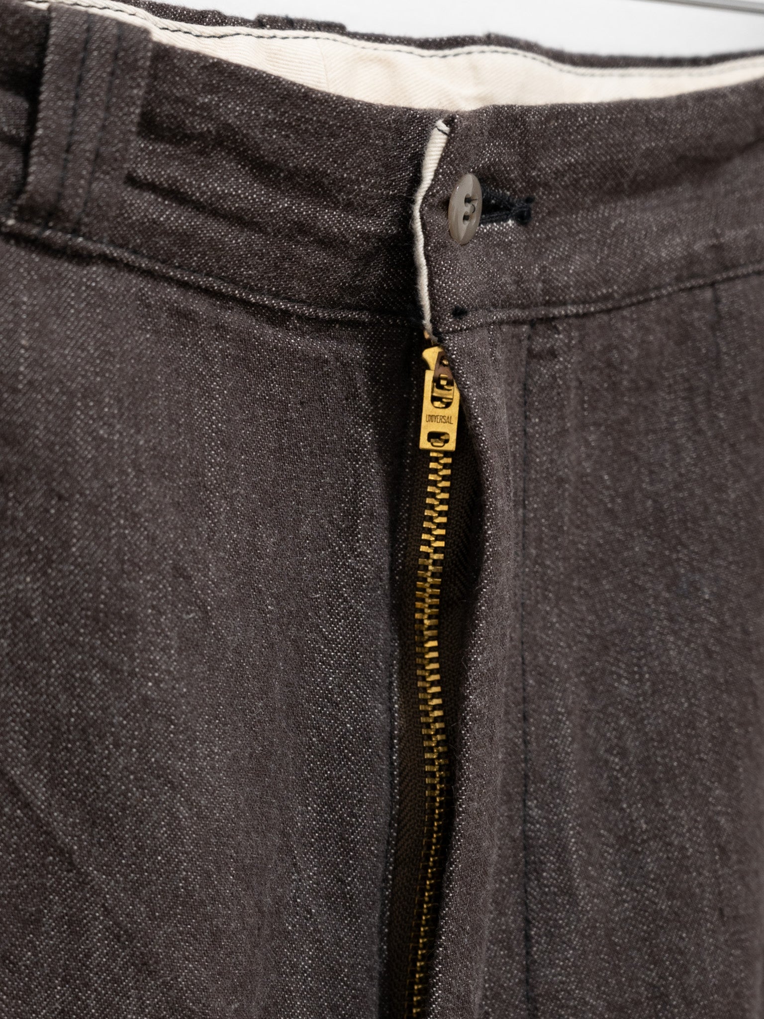 Namu Shop - Kaptain Sunshine Denim Trouser - Brown Vintage Wash