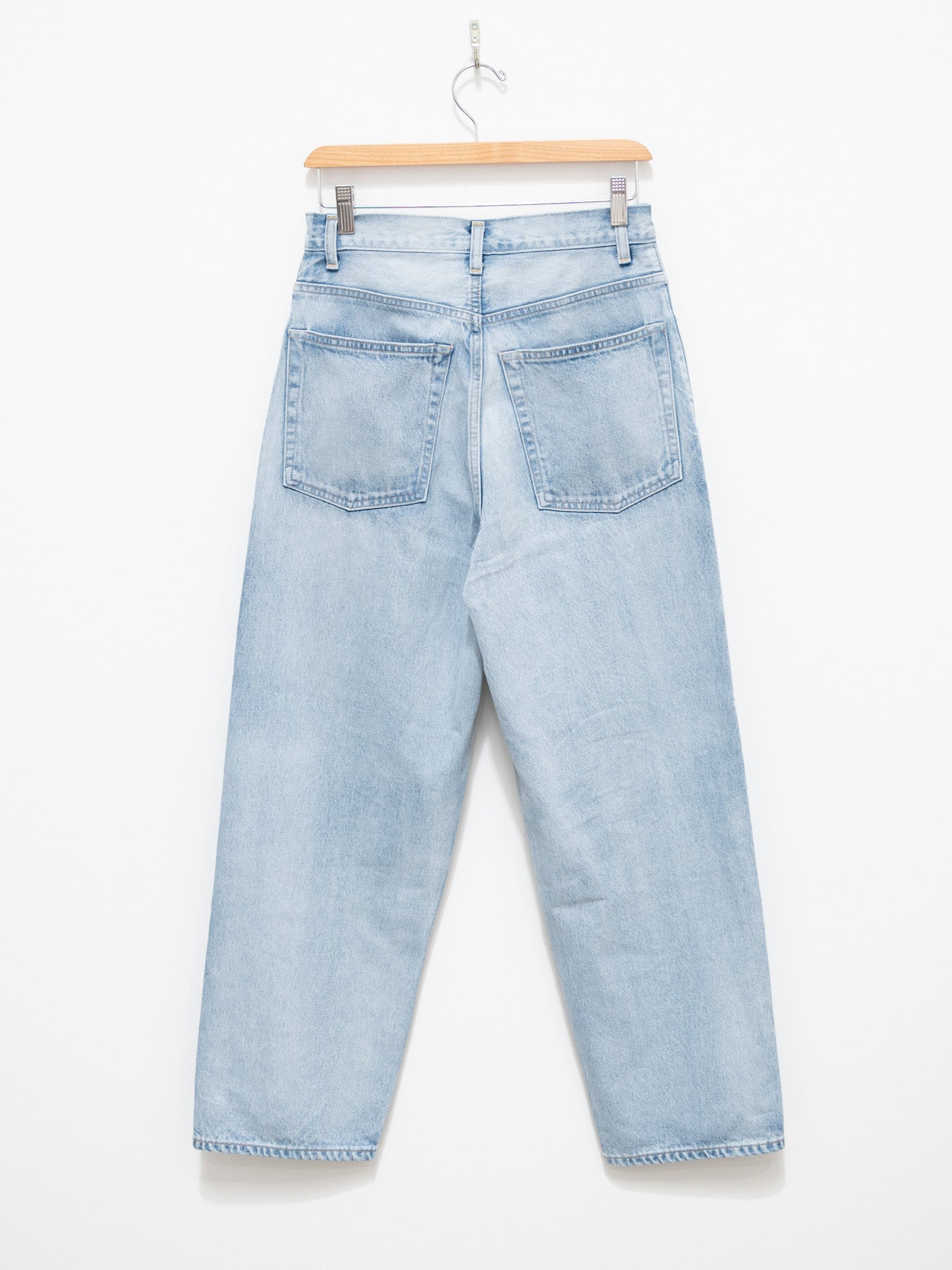 Namu Shop - Yleve 13.5 oz Baggy Denim - Faded Ice Indigo