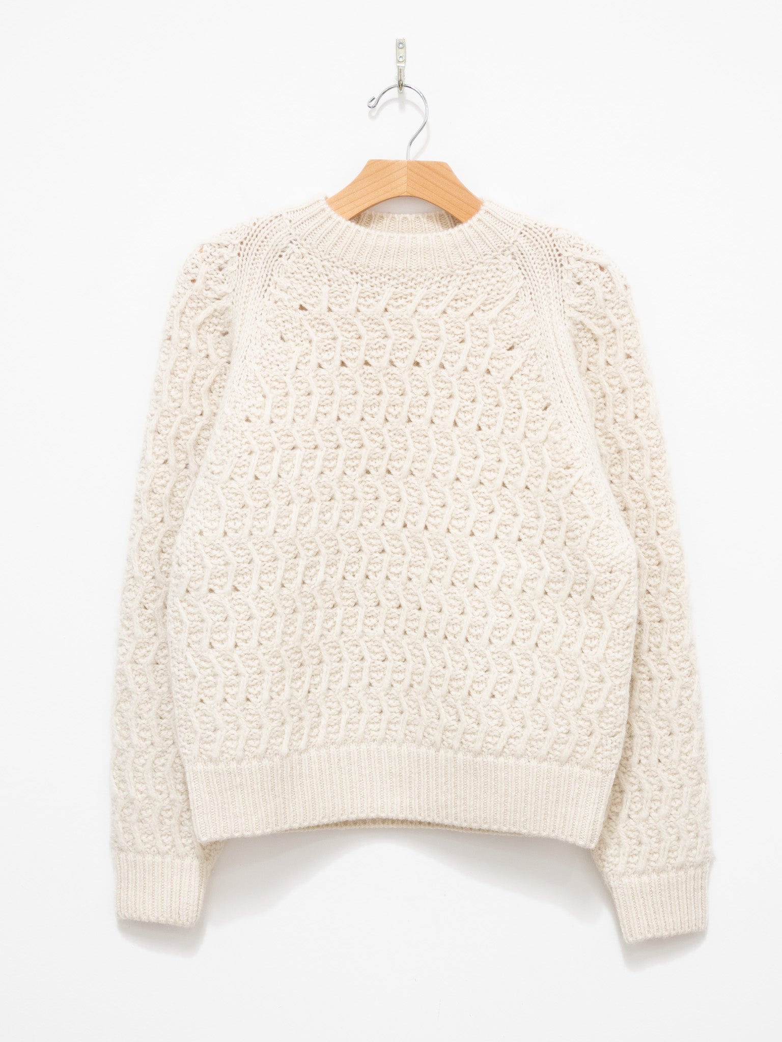 Namu Shop - Yleve Andean Highland Wool Knit Pullover - White