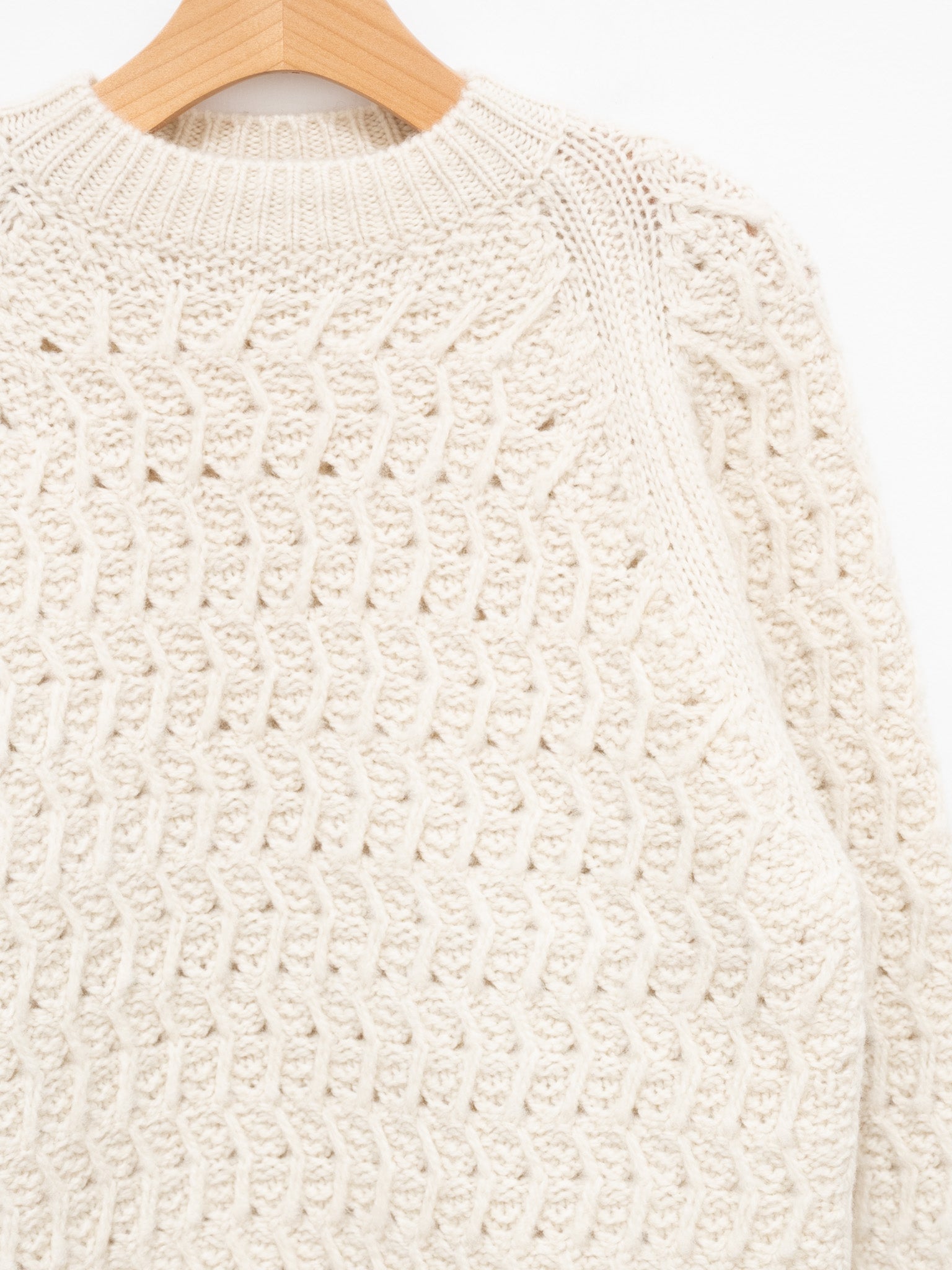 Namu Shop - Yleve Andean Highland Wool Knit Pullover - White