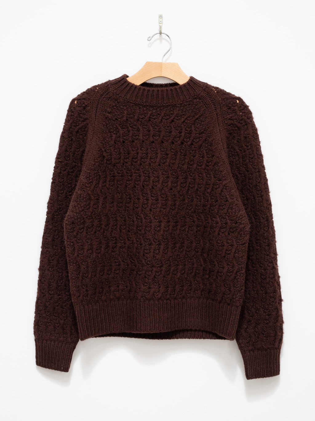 Namu Shop - Yleve Andean Highland Wool Knit Pullover - Brown