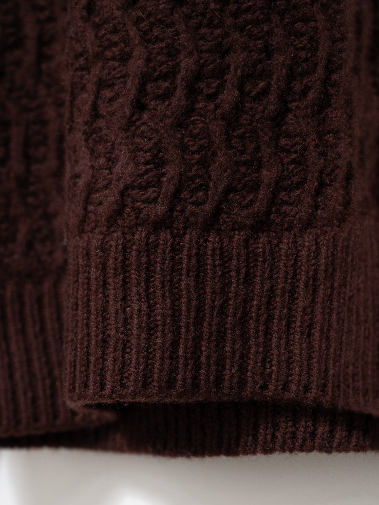 Namu Shop - Yleve Andean Highland Wool Knit Pullover - Brown