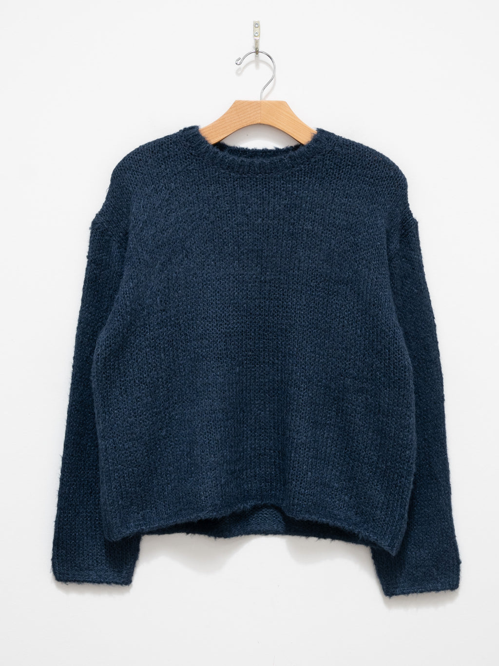 Namu Shop - Yleve Low Gauge Silk Knit Pullover - Navy