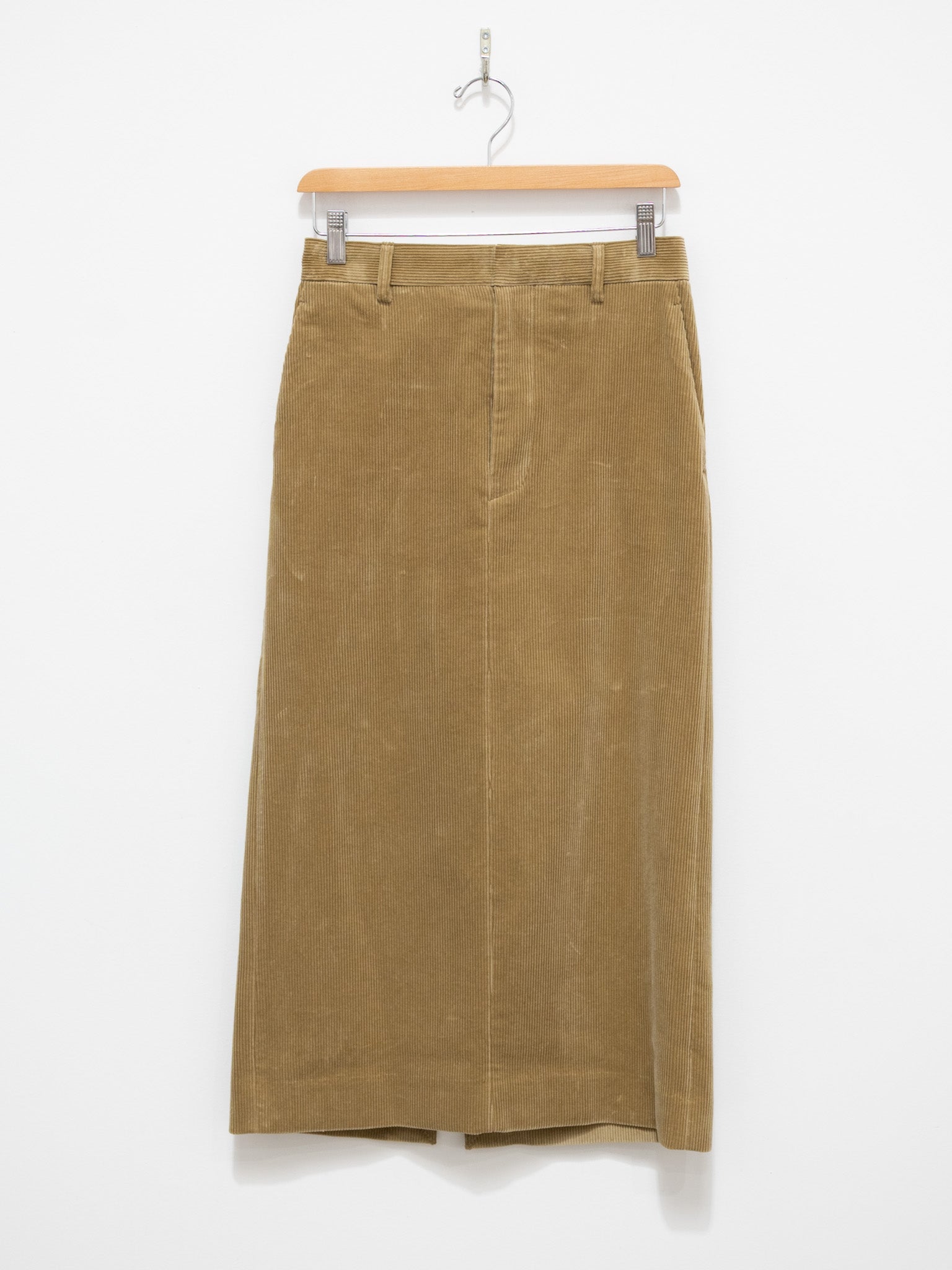 Namu Shop - Yleve Cotton Corduroy Skirt - Khaki