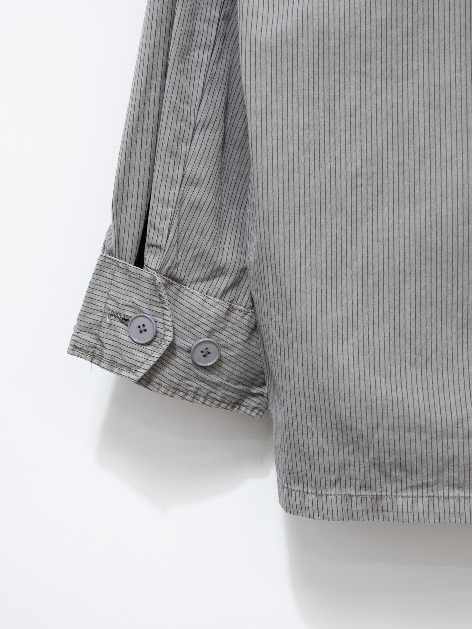 Namu Shop - S H Fatigue Shirt - Gray Stripe