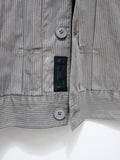Namu Shop - S H Trucker Shirt - Gray Stripe