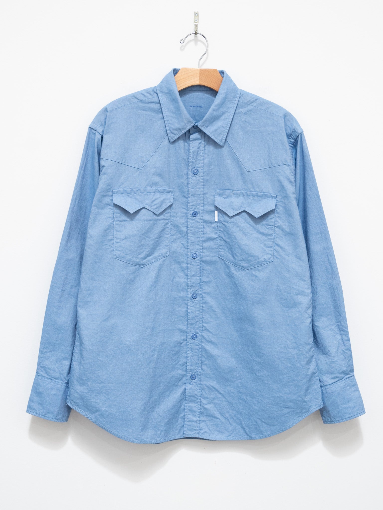 Namu Shop - S H Western Shirt - Blue Chambray