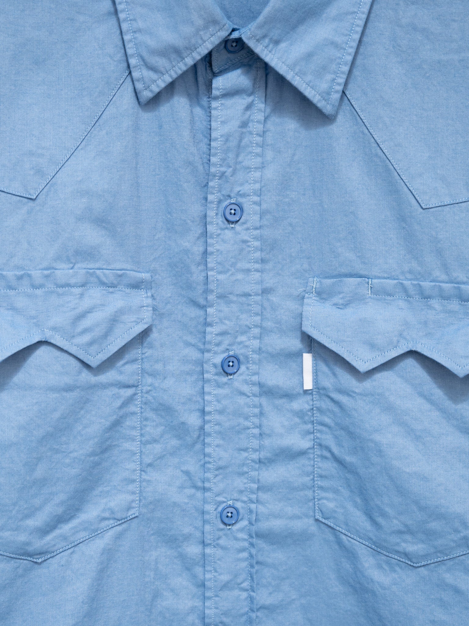 Namu Shop - S H Western Shirt - Blue Chambray