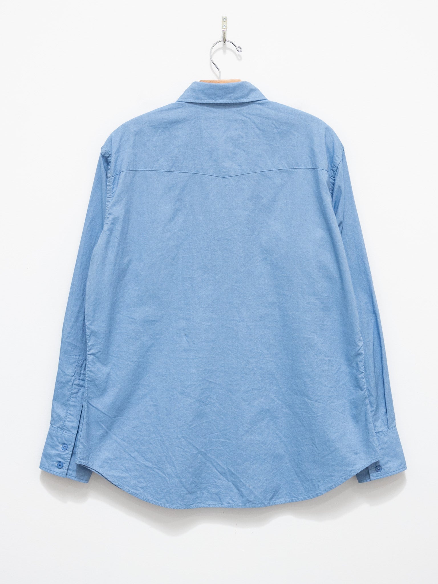 Namu Shop - S H Western Shirt - Blue Chambray