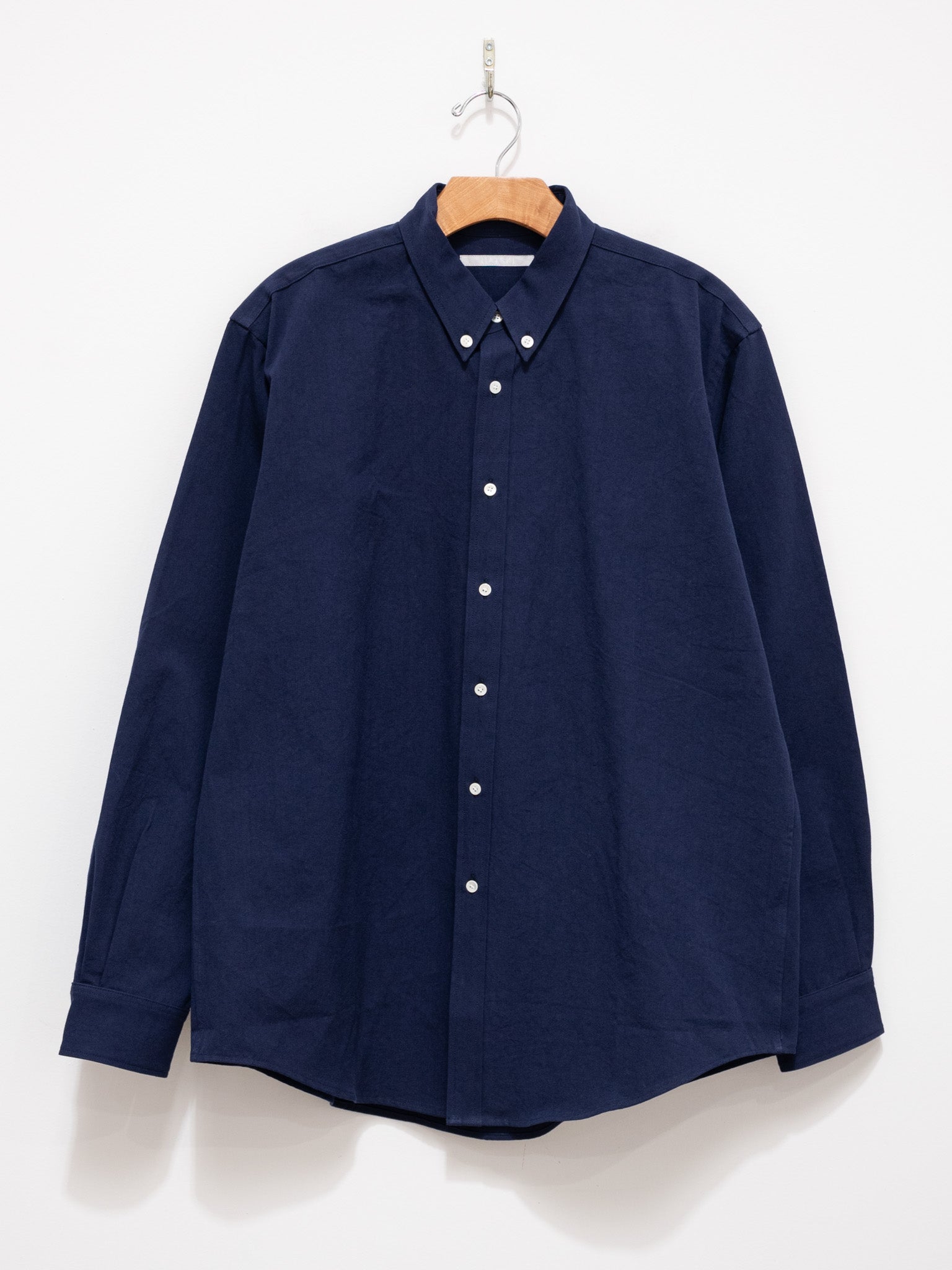 Namu Shop - Hatski Relaxed Button Down Shirt - Navy