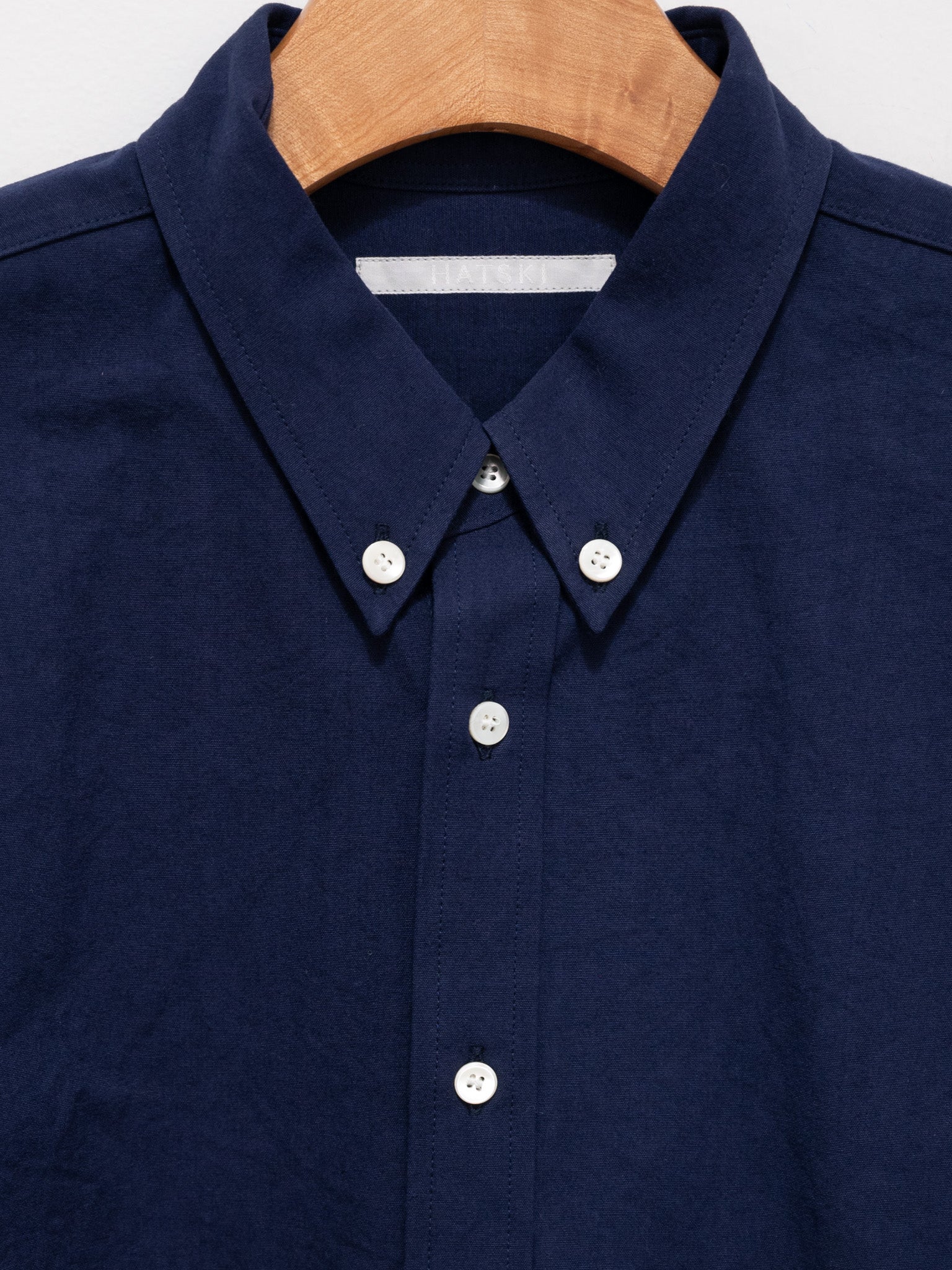 Namu Shop - Hatski Relaxed Button Down Shirt - Navy