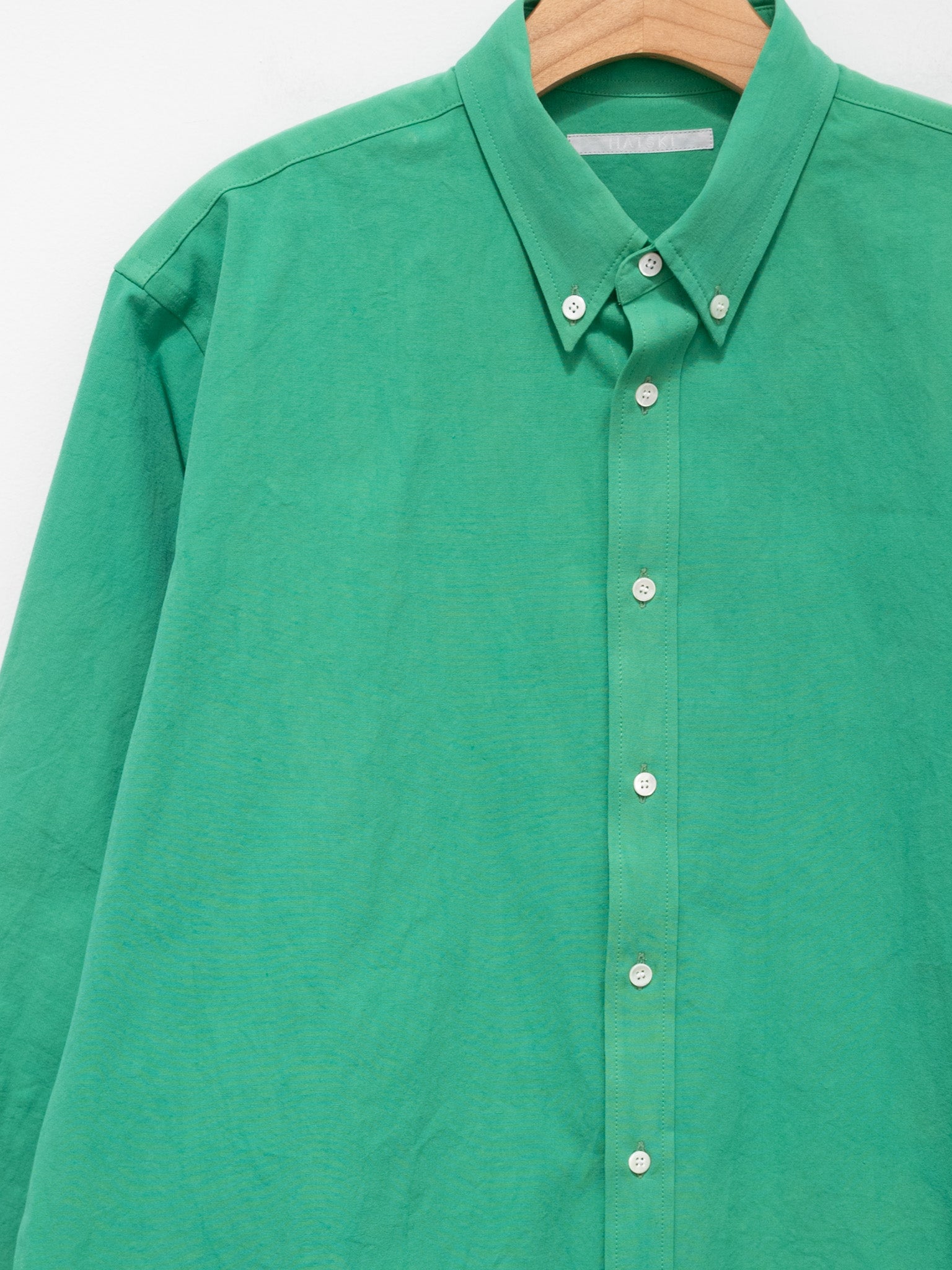 Namu Shop - Hatski Relaxed Button Down Shirt - Green