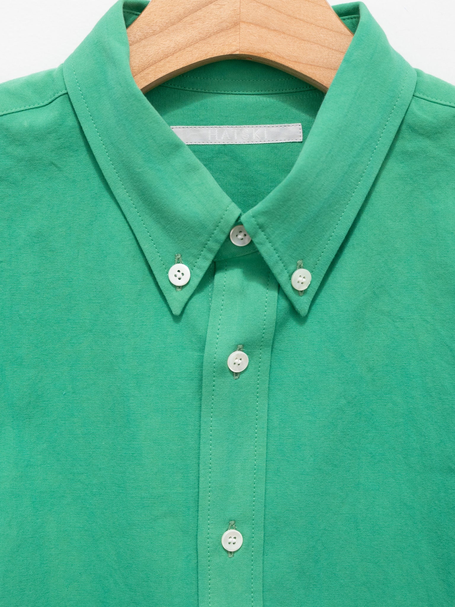 Namu Shop - Hatski Relaxed Button Down Shirt - Green