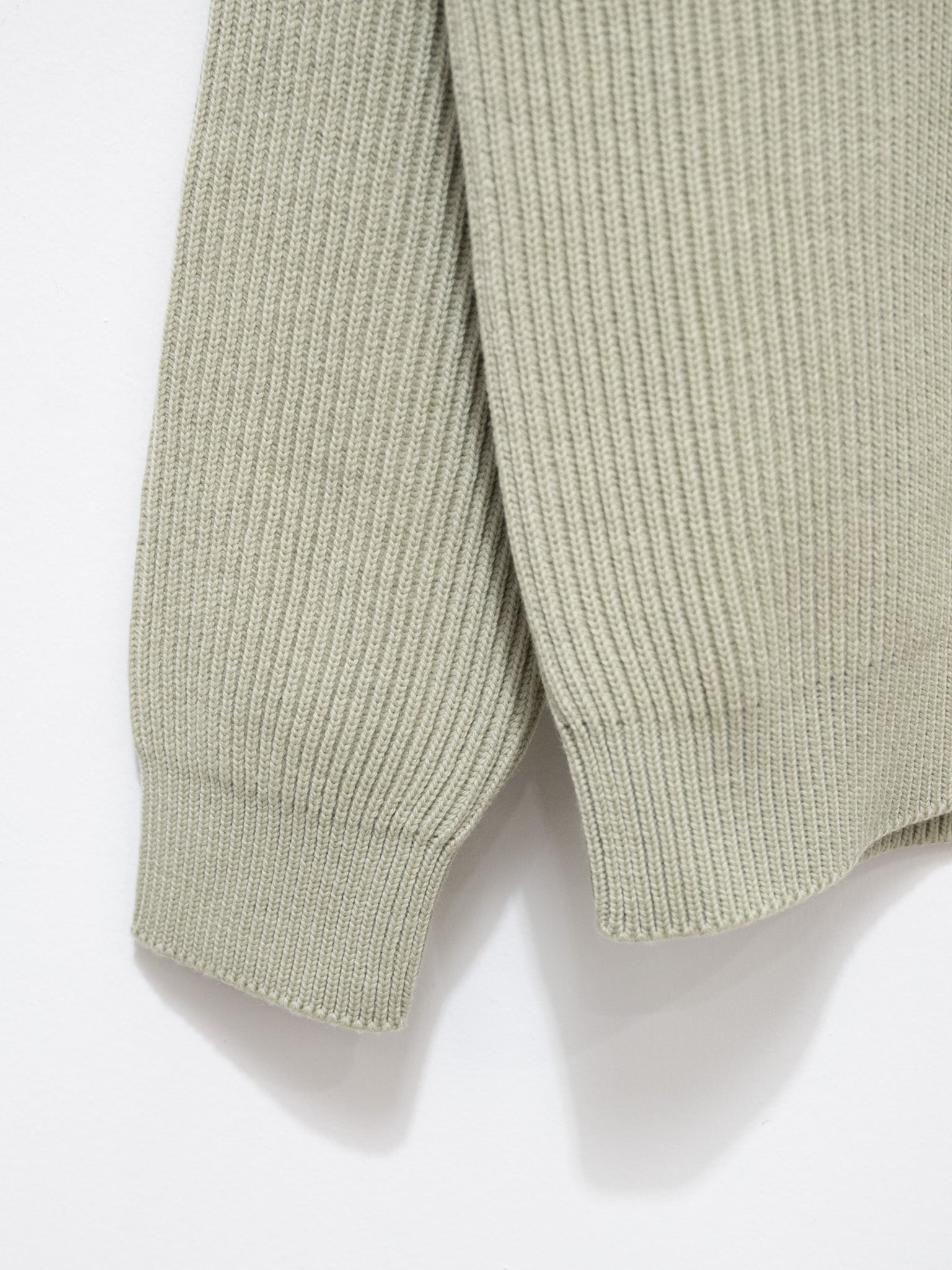 Namu Shop - Auralee French Merino Rib Knit P/O - Light Khaki