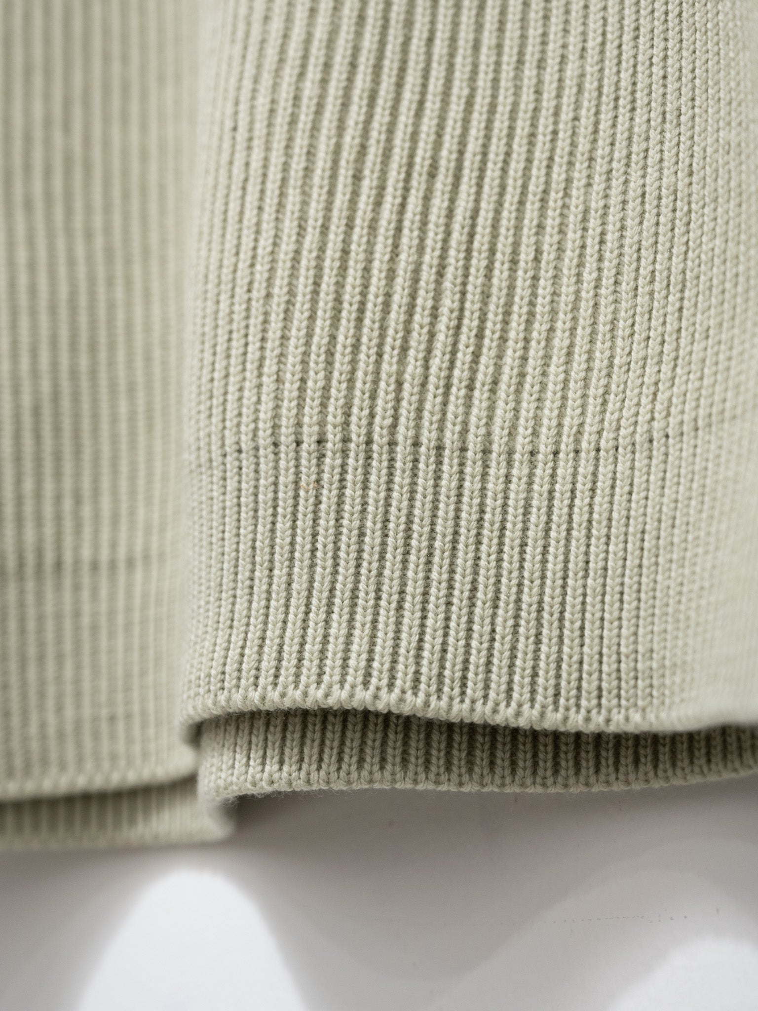 Namu Shop - Auralee French Merino Rib Knit P/O - Light Khaki