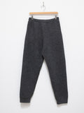 Namu Shop - Auralee Milled French Merino Rib Knit Pants - Charcoal Gray