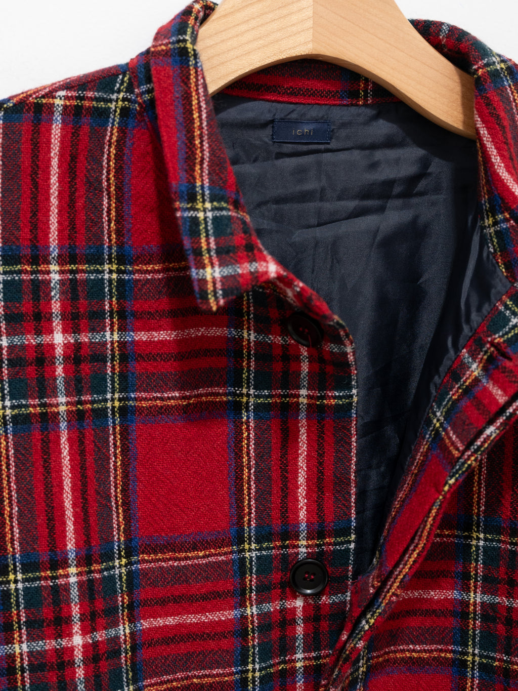 Namu Shop - ICHI Brushed Wool Overshirt - Red