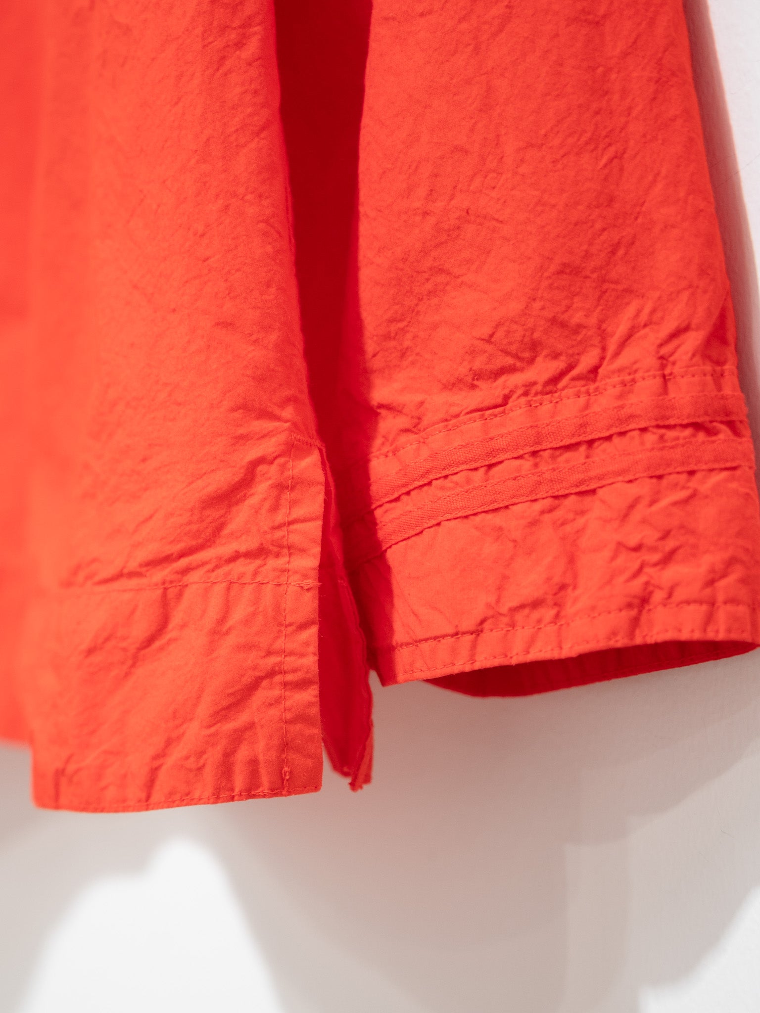 Namu Shop - Veritecoeur Shrink Sailor Collar Shirt - Red Orange