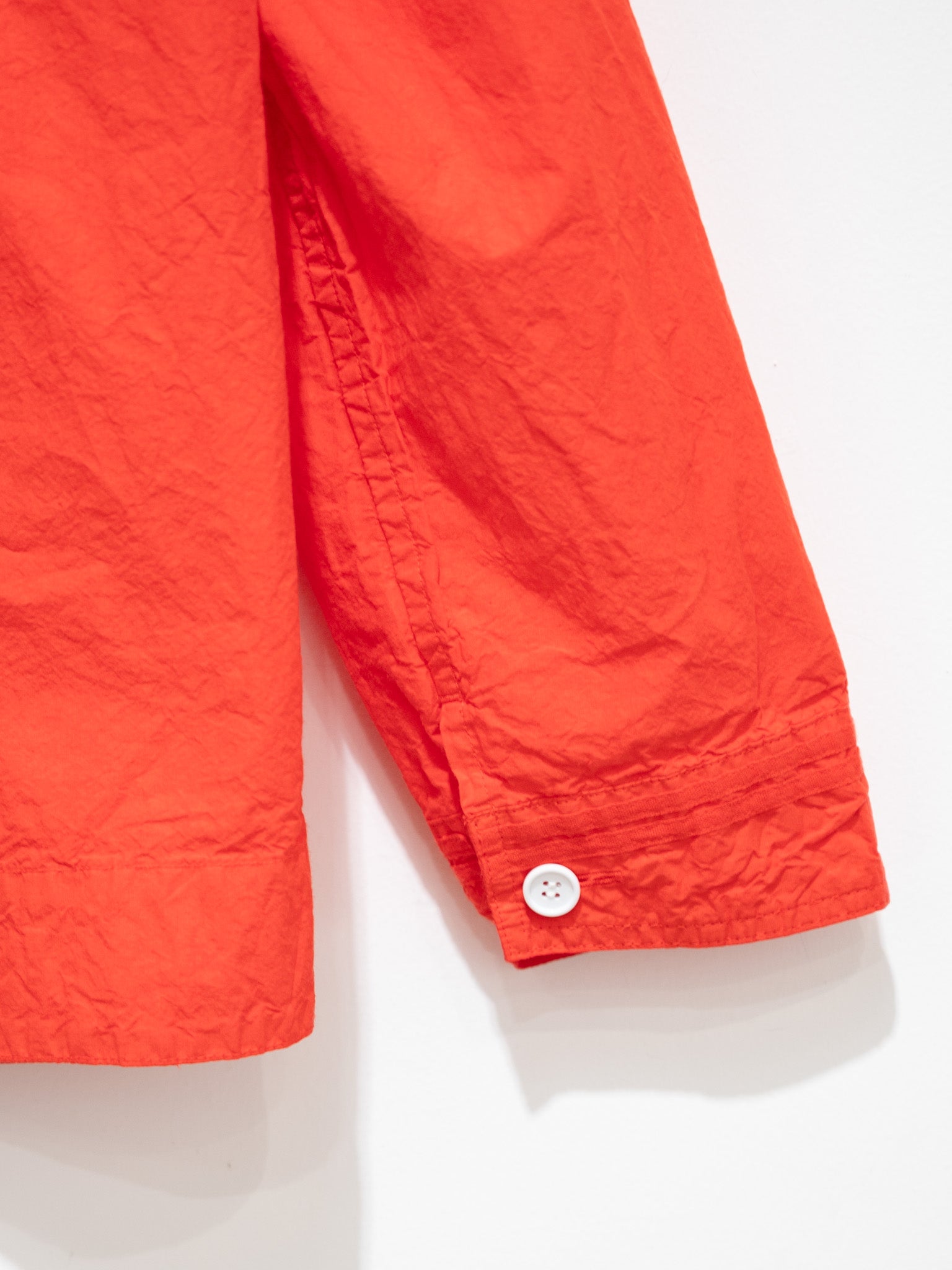 Namu Shop - Veritecoeur Shrink Sailor Collar Shirt - Red Orange