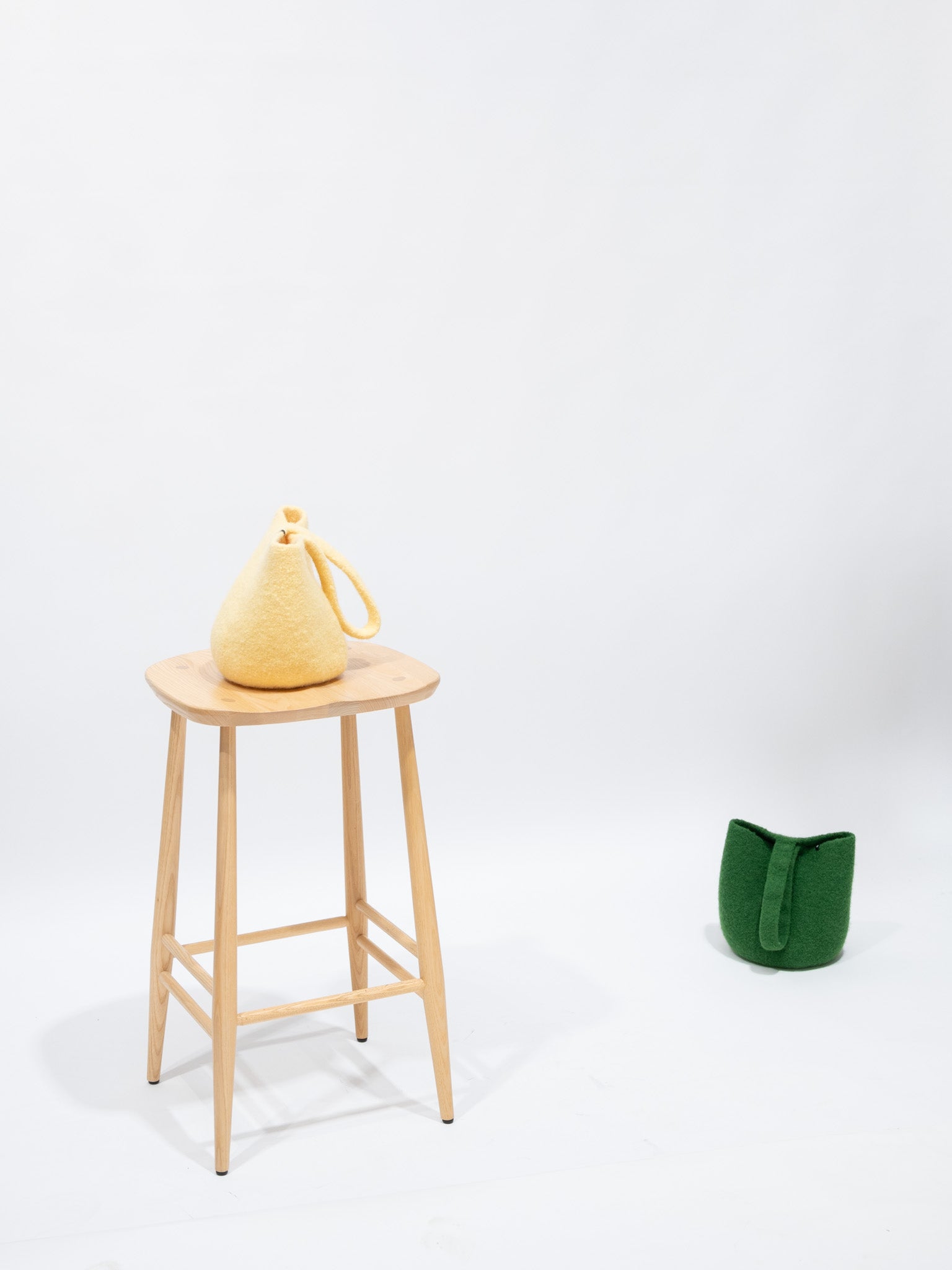 Namu Shop - cecilie telle Small Bucket Bag - Grass Green